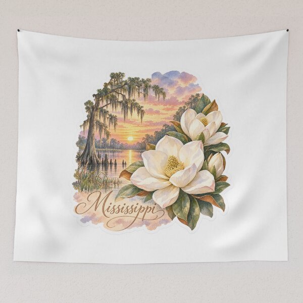 Item preview, Mississippi Magnolias Cypress Sunset designed and sold by Whimspired By Paxx.