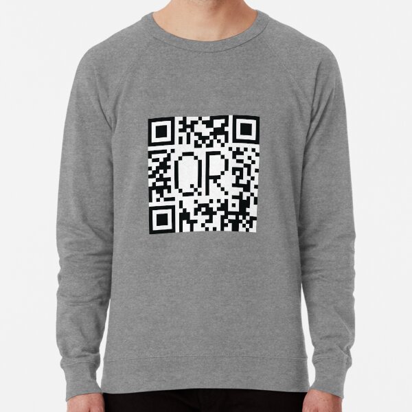 Qr Code Of Ethics Lightweight Sweatshirt By Vectir Redbubble