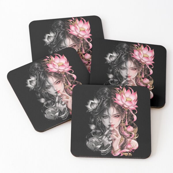 Item preview, Duality of the Lotus — Dark & Divine designed and sold by Kochainn.