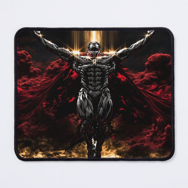 Item preview, Chrome Ascension – Powerful Surreal Figure Dark Fantasy Streetwear designed and sold by Bathu Designs.