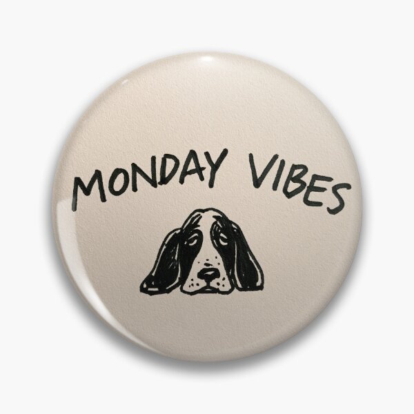 Item preview, Monday Vibes Funny Basset Hound Dog Sketch designed and sold by lautir.