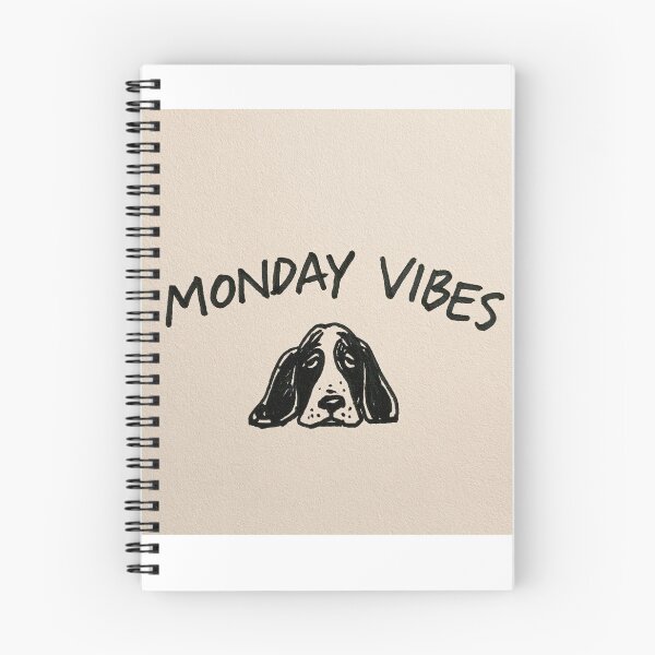Item preview, Monday Vibes Funny Basset Hound Dog Sketch designed and sold by lautir.