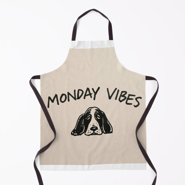 Item preview, Monday Vibes Funny Basset Hound Dog Sketch designed and sold by lautir.