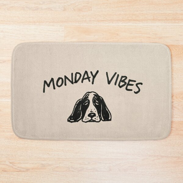 Item preview, Monday Vibes Funny Basset Hound Dog Sketch designed and sold by lautir.