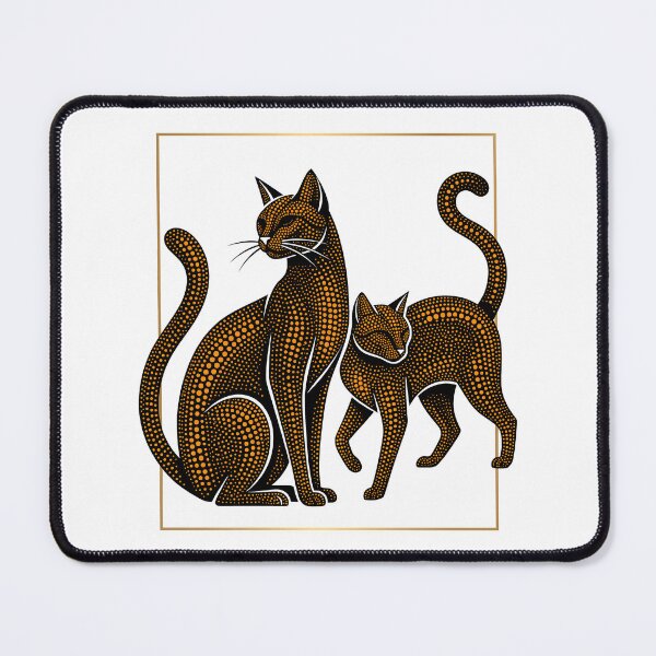 Item preview, Infinity Black Cats Illustration designed and sold by Museum Of Non-Existing Art.