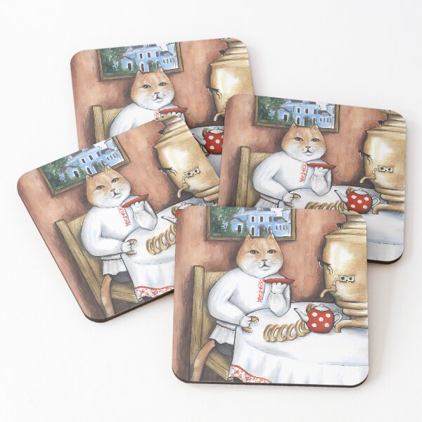 Item preview, Cat, tea, samovar designed and sold by Triskelion-art.