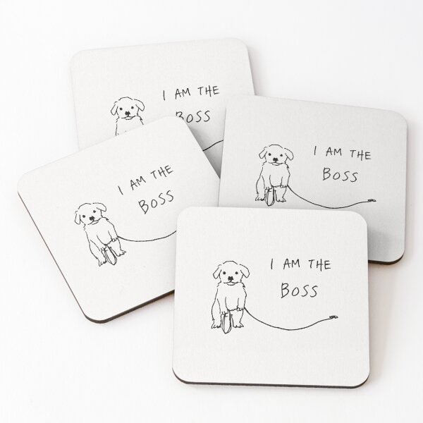 Item preview, I Am The Boss Funny Golden Retriever Puppy designed and sold by lautir.