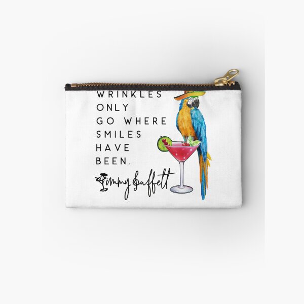 Item preview, Wrinkles Only Go Where Smiles Have Been Jimmy Buffett Memorial Tropical Parrot #771 designed and sold by design-aas-sum.
