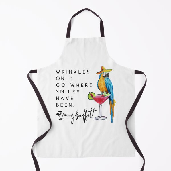 Item preview, Wrinkles Only Go Where Smiles Have Been Jimmy Buffett Memorial Tropical Parrot #771 designed and sold by design-aas-sum.