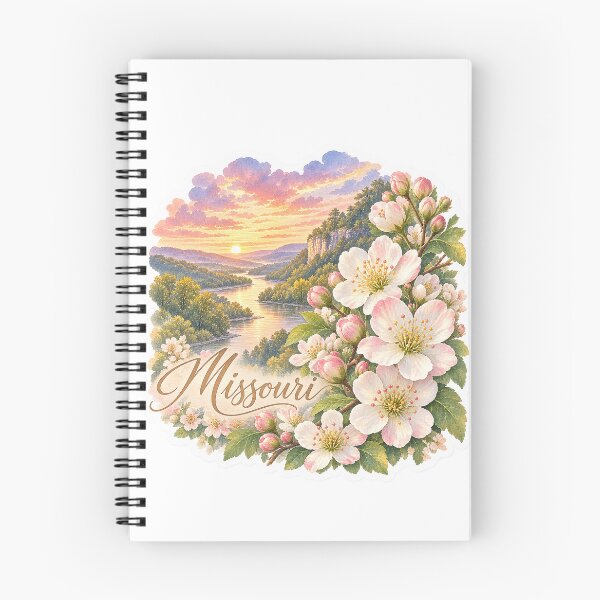 Item preview, Missouri Hawthorn Blossoms Ozark River designed and sold by Whimspired By Paxx.