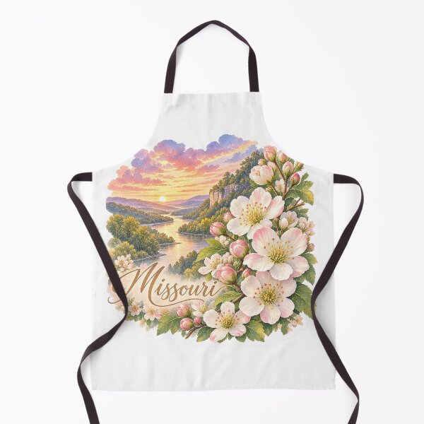 Item preview, Missouri Hawthorn Blossoms Ozark River designed and sold by Whimspired By Paxx.