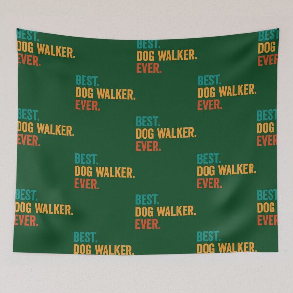 Item preview, Best Dog Walker Ever Funny Dog Walking Retro T-Shirt 32 designed and sold by PeacockHub.