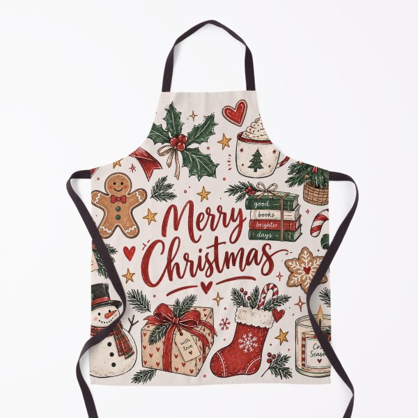 Item preview, Retro Christmas, Doodle Collage Christmas Tree, Hot Chocolate, Coquette Bow and Santa, Distressed Grunge Candy Cane and Gingerbread designed and sold by Quiajia.