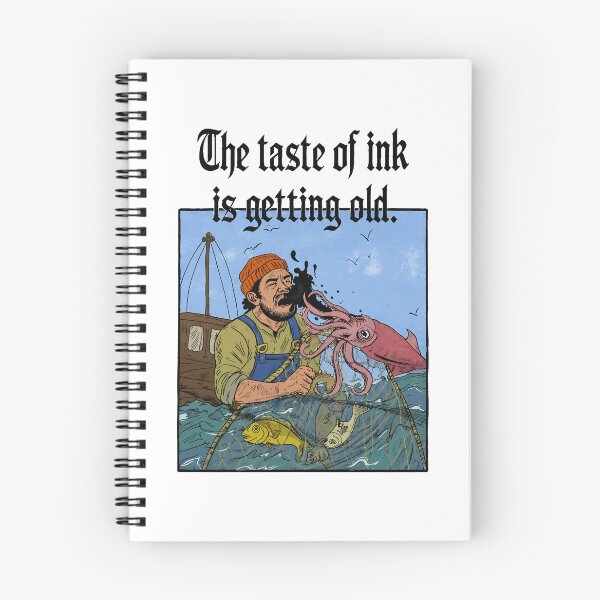 Item preview, Taste of Ink Getting Old Fisherman Squid designed and sold by JamesVela80988.