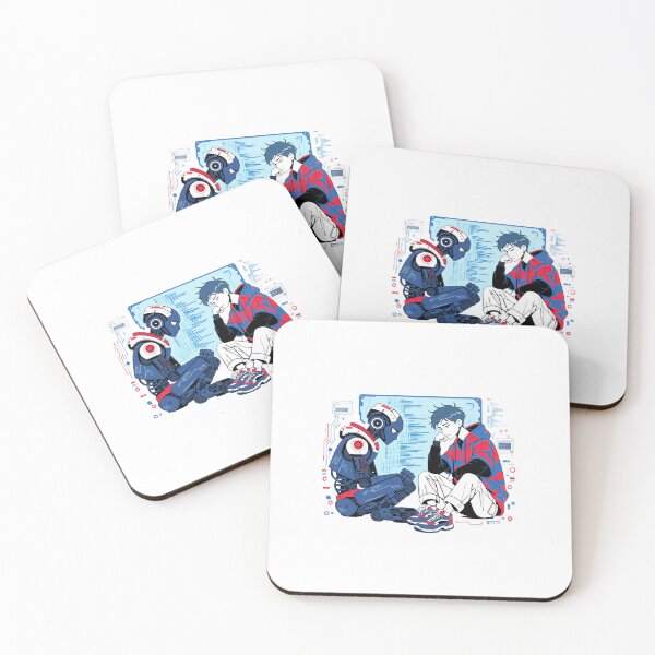 Item preview, AI Robot and Programmer Cyberpunk Illustration designed and sold by ZINTHOZ.