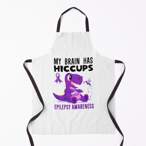 Item preview, Epilepsy Awareness My Brain Has Hiccups Purple Ribbon designed and sold by FinleyFamilyDes.