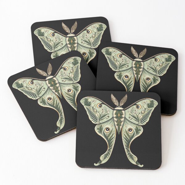 Item preview, Botanical Luna Moth Woodland Illustration designed and sold by Fun2Fentastic.
