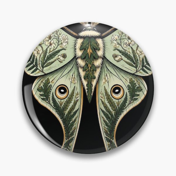 Item preview, Botanical Luna Moth Woodland Illustration designed and sold by Fun2Fentastic.