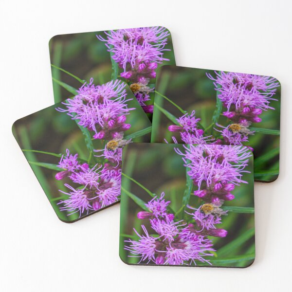 Item preview, Bumblebee on Purple Liatris Flower designed and sold by TheScarletLens.