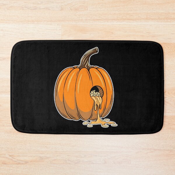 Item preview, Melting pumpkin with seeds Halloween autumn designed and sold by JanetWilli.