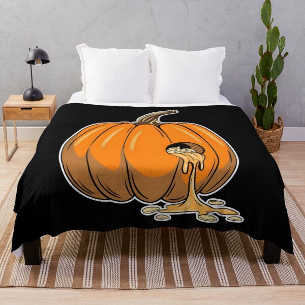 Item preview, Melting pumpkin with seeds Halloween autumn designed and sold by JanetWilli.