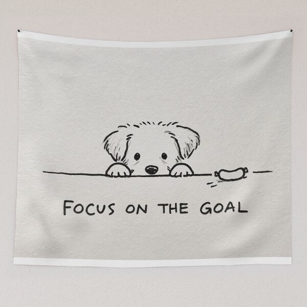Item preview, Focus On The Goal Funny Golden Retriever Dog designed and sold by lautir.