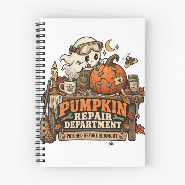 Item preview, Pumpkin Repair Department Patched Before Midnight designed and sold by Trendy-Artistry.