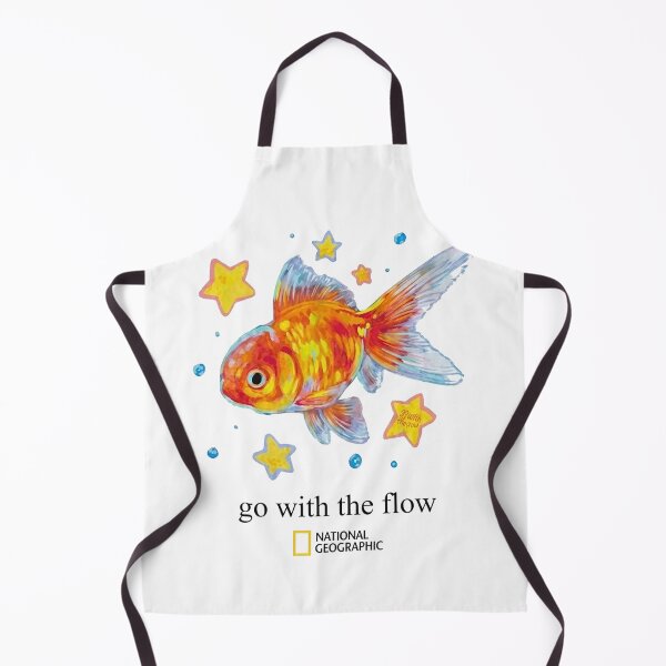 Item preview, National Geographic Goldfish Go With The Flow Vintage Graphic T-Shirt designed and sold by VelourEmber.