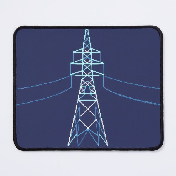 Item preview, Minimalist Power Pylon Pixel Art Graphic designed and sold by Pylon-Bureau.