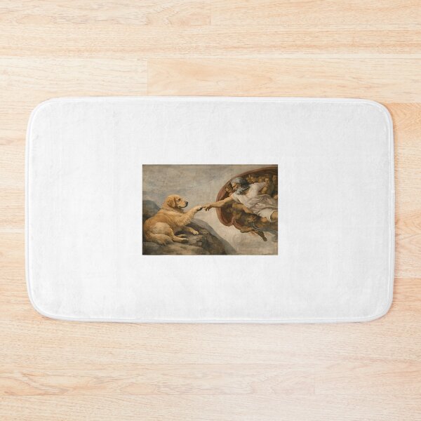 Item preview, Golden Retriever Creation Of Adam Art Parody | ⭐⭐⭐⭐⭐ Best Seller designed and sold by angeldustartist.