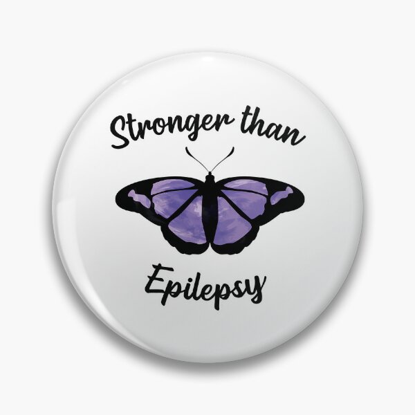 Item preview, Stronger Than Epilepsy - Epilepsy Awareness Purple Butterfly designed and sold by FinleyFamilyDes.