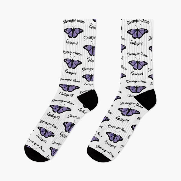 Item preview, Stronger Than Epilepsy - Epilepsy Awareness Purple Butterfly designed and sold by FinleyFamilyDes.