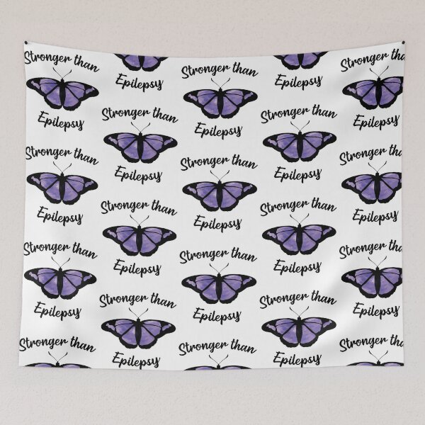 Item preview, Stronger Than Epilepsy - Epilepsy Awareness Purple Butterfly designed and sold by FinleyFamilyDes.
