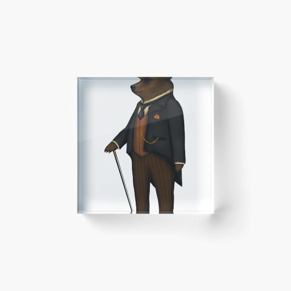 Item preview, Bear in bowler hat without background, no frame designed and sold by Triskelion-art.