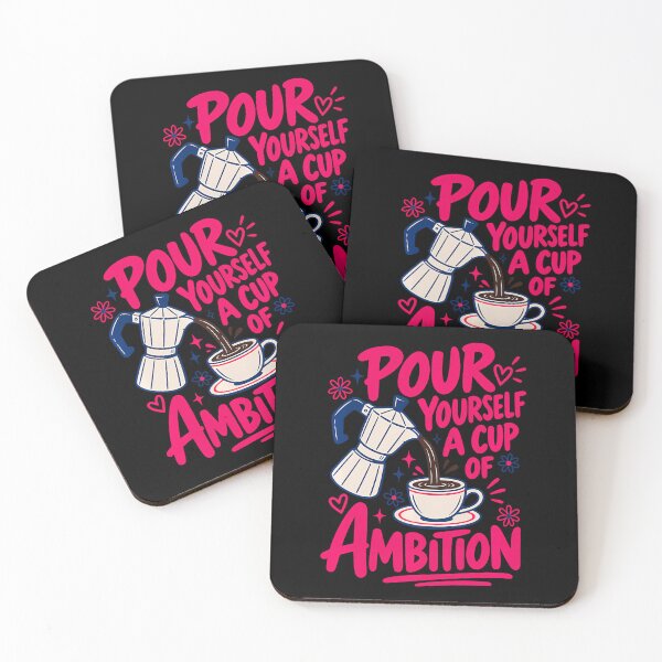 Item preview, Coffee Lover Moka Pot Pour Yourself A Cup Of Ambition designed and sold by Eat-Apples.