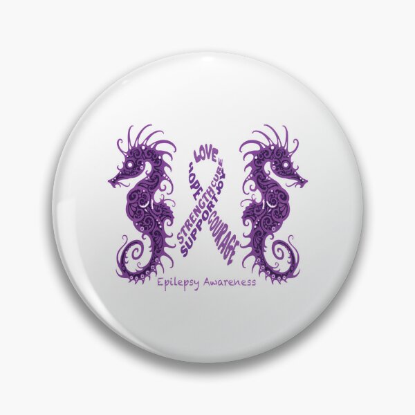 Item preview, Warrior Seahorse Epilepsy Awareness designed and sold by FinleyFamilyDes.