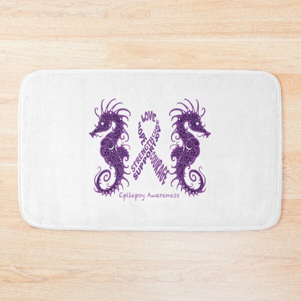 Item preview, Warrior Seahorse Epilepsy Awareness designed and sold by FinleyFamilyDes.