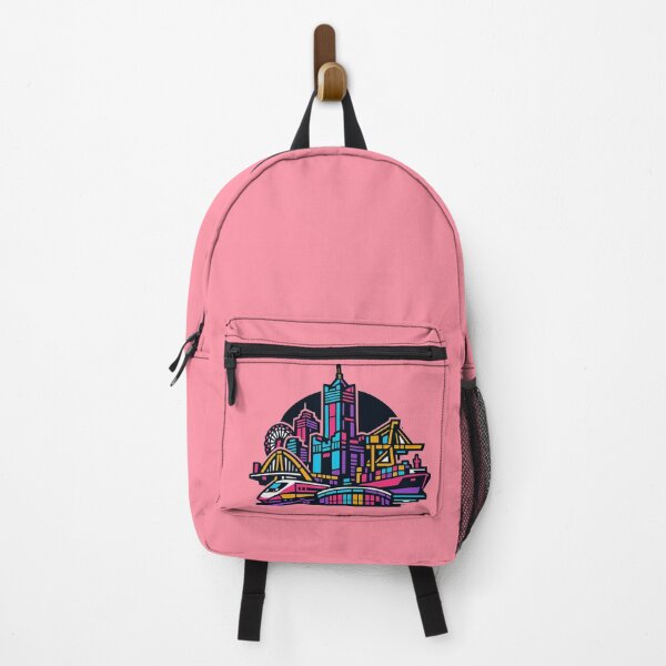 Item preview, Kaohsiung City Skyline Neon Synthwave Taiwan Cyberpunk designed and sold by KungPowUnicorn.