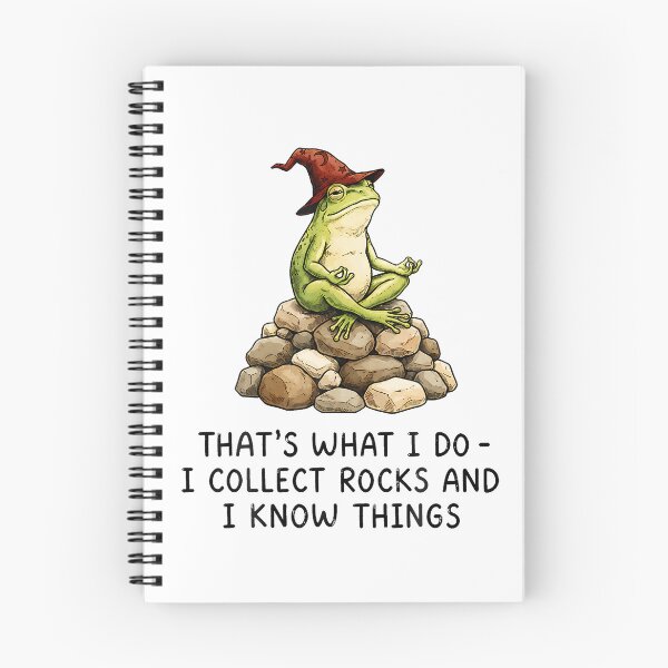 Item preview, I Collect Rocks And I Know Things Funny Geology Frog Meme designed and sold by Eat-Apples.