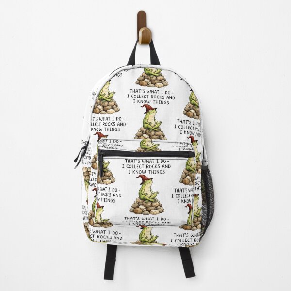 Item preview, I Collect Rocks And I Know Things Funny Geology Frog Meme designed and sold by Eat-Apples.