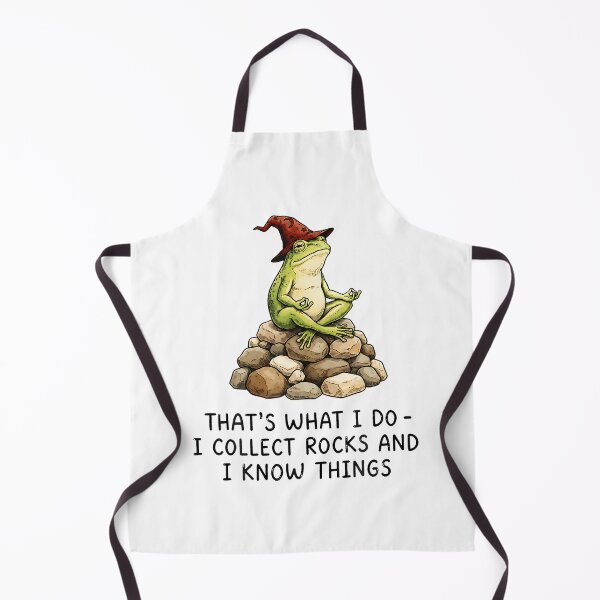 Item preview, I Collect Rocks And I Know Things Funny Geology Frog Meme designed and sold by Eat-Apples.