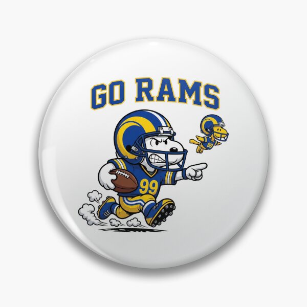 Item preview, Snoopy Go Rams Football Fan Art designed and sold by CaneufeyCip.