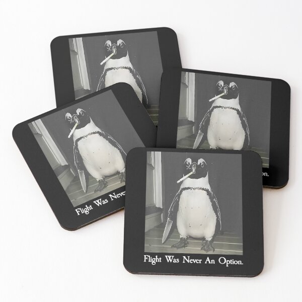 Item preview, Flight was Never an Option Penguin Smoking Funny Bird Meme designed and sold by Juansustait.