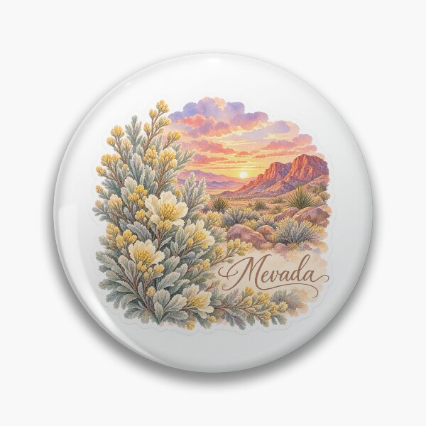 Item preview, Nevada Sagebrush Desert Mountain designed and sold by Whimspired By Paxx.