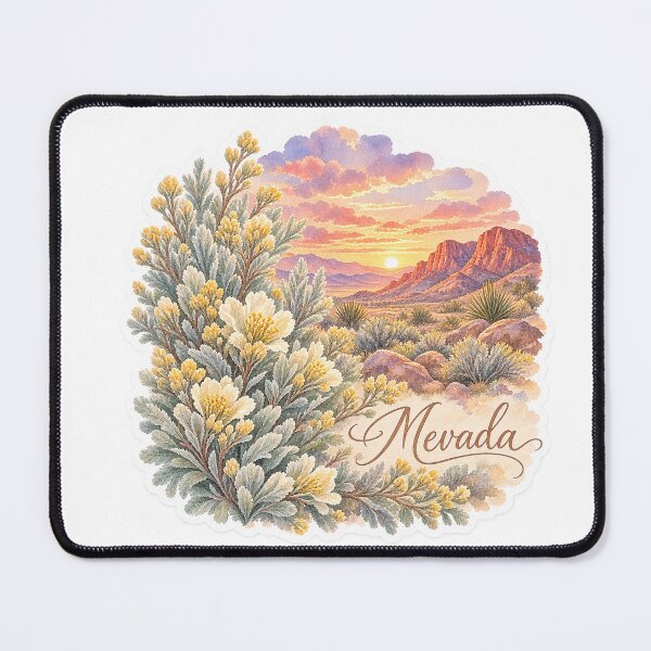 Item preview, Nevada Sagebrush Desert Mountain designed and sold by Whimspired By Paxx.