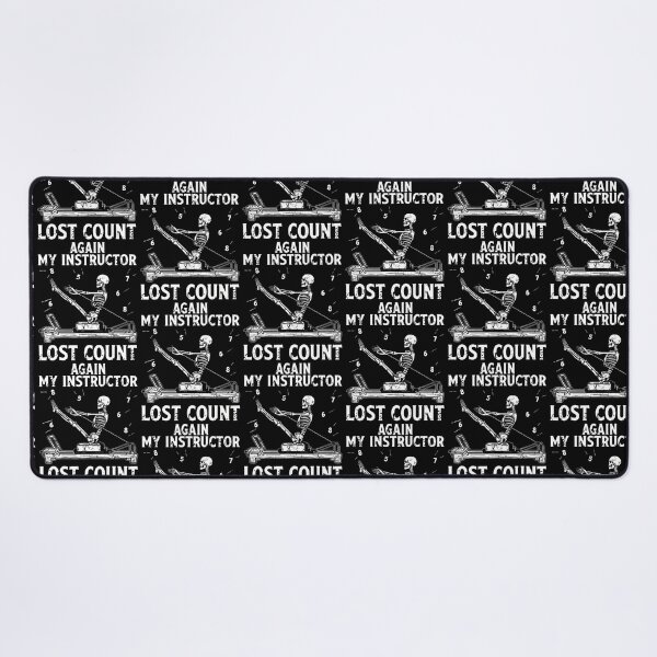 Item preview, My Instructor Lost Count Again Skeleton Meditation Pilates designed and sold by Eat-Apples.