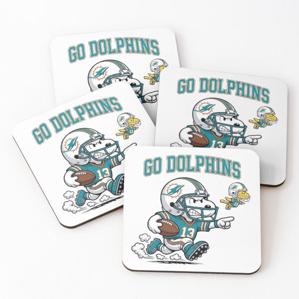 Item preview, Snoopy Go Miami Dolphins Football Fan Art  designed and sold by CaneufeyCip.