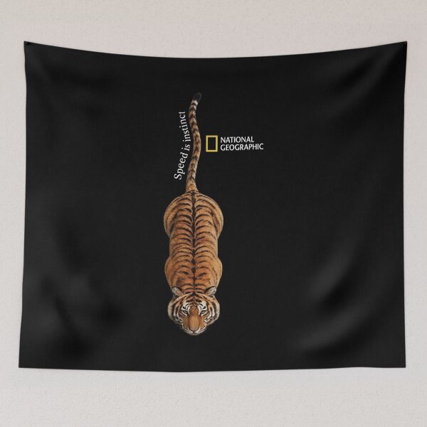 Item preview, National Geographic Speed Is Instinct Tiger Graphic T-Shirt designed and sold by VelourEmber.