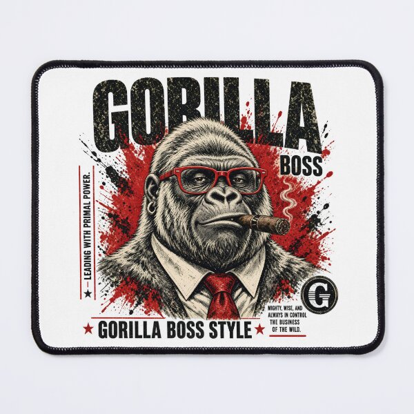 Item preview, Gorilla Boss Style Distressed Comic Illustration designed and sold by TshirtsOnline-.