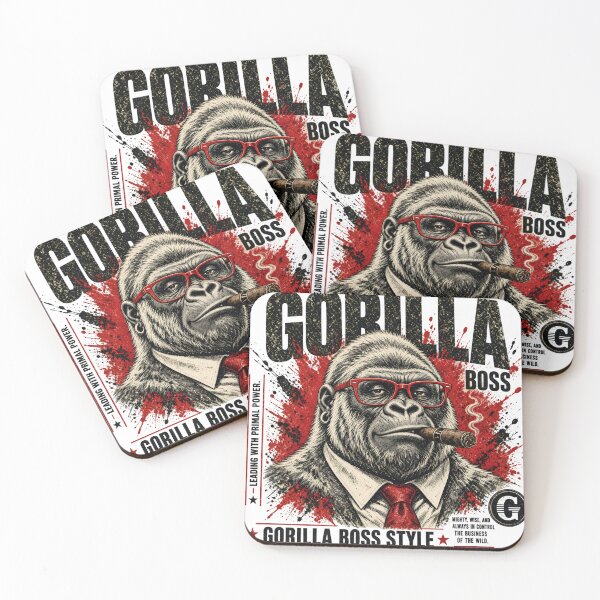 Item preview, Gorilla Boss Style Distressed Comic Illustration designed and sold by TshirtsOnline-.